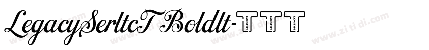 LegacySerltcT Boldlt字体转换